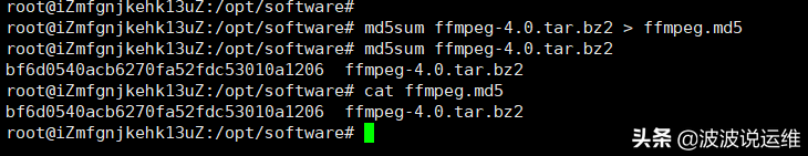 Linux命令详解：md5sum--查看文件MD5值