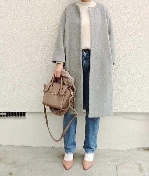 冬季提升品位的必备品是灰色大衣，女士搭配的18选