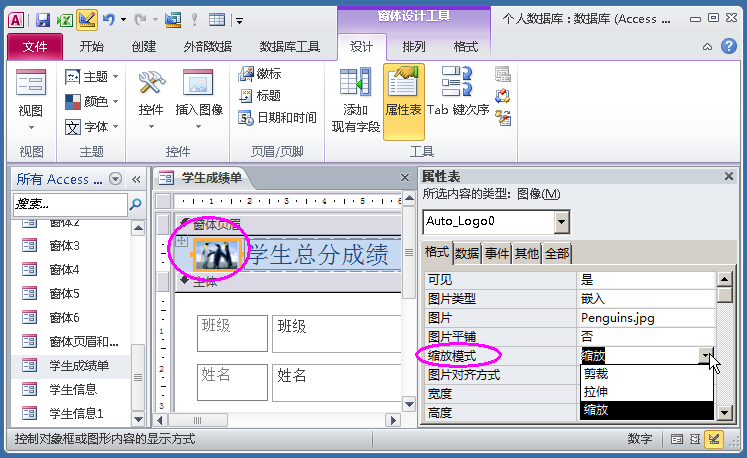 Access数据库窗体设计实例