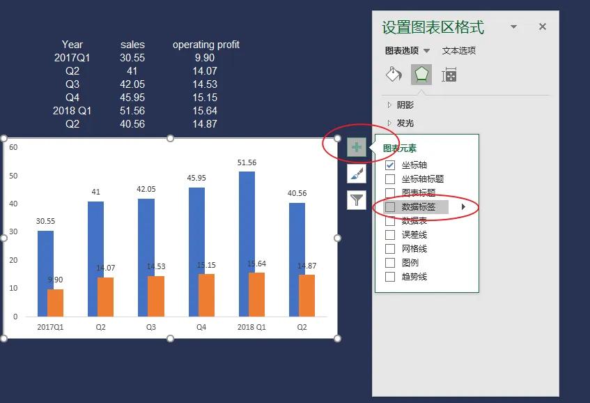手把手教你丨年中销售额、利润Excel漂亮柱形图