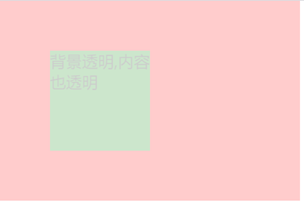 背景透明，文字不透明的兼容处理