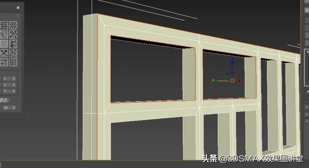 3dmax利用拓扑制作菱镜和屏风