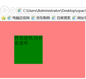 背景透明，文字不透明的兼容处理