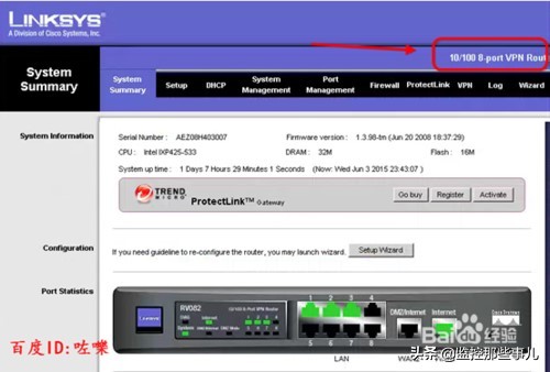 思科RV082 linksys 路由器如何设置端口映射