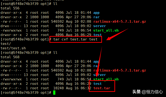 Linux解压缩tar.gz、zip、rar等6种常见文件（实践整理）