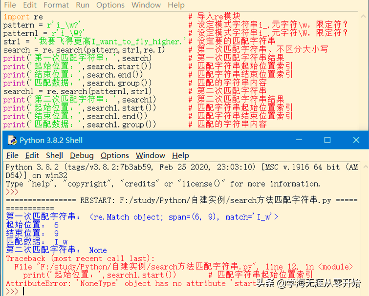 Python中使用re模块实现正则表达式的匹配字符串操作
