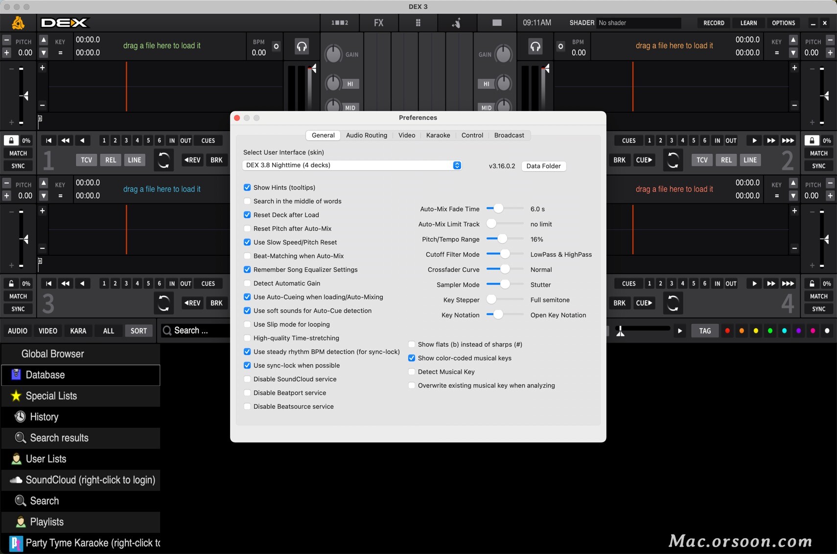 优秀的DJ软件：PCDJ DEX 3 for Mac