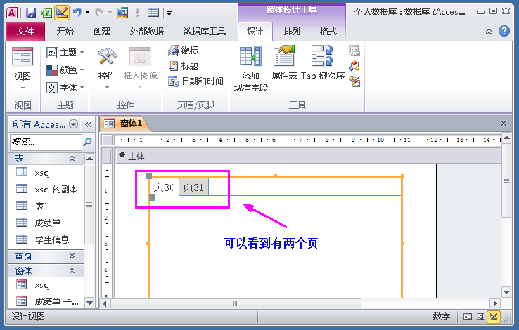 Access数据库窗体设计实例