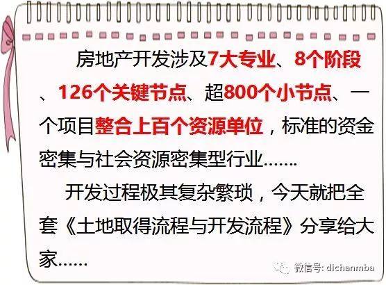 实用！房地产项目开发流程：7大专业、8个阶段、126个关键节点