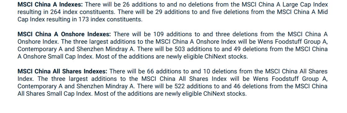 MSCI公布首批扩容名单，18只创业股股票被纳入MSCI中国指数