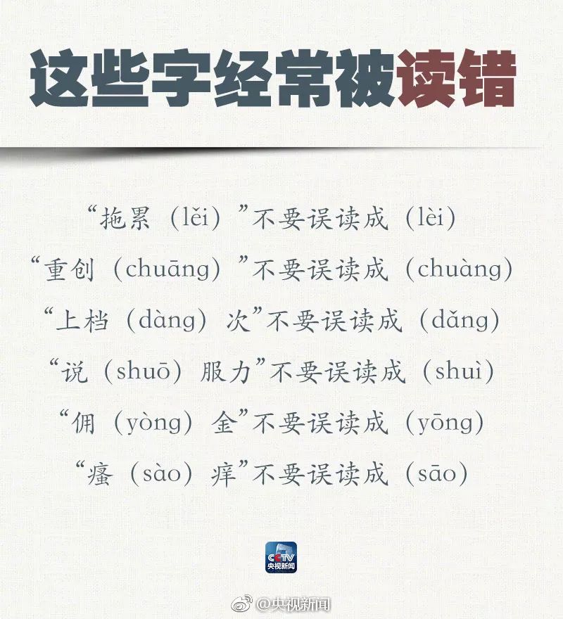 第22届全国推广普通话宣传周：推广普通话，共筑中国梦（附高频易错字发音）