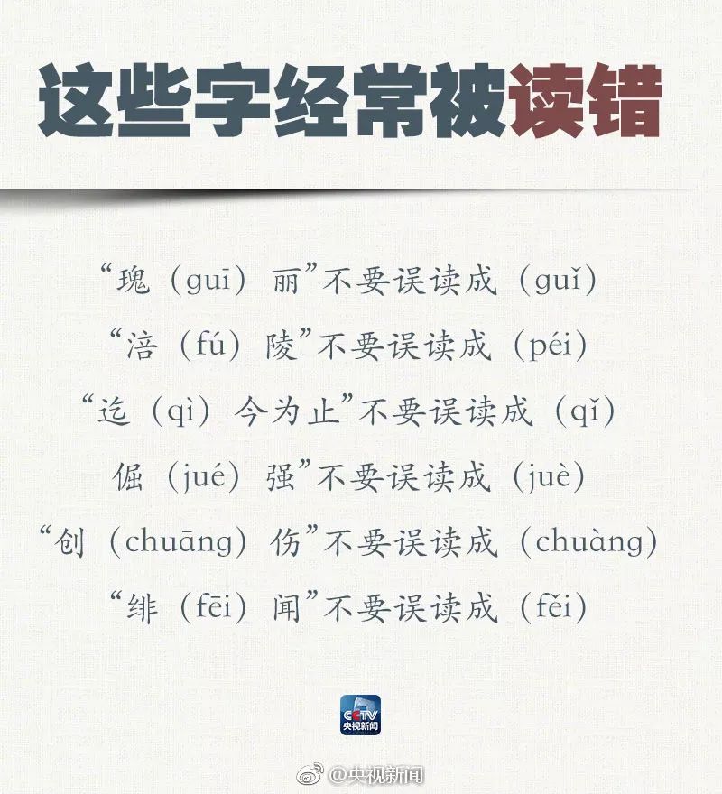 第22届全国推广普通话宣传周：推广普通话，共筑中国梦（附高频易错字发音）