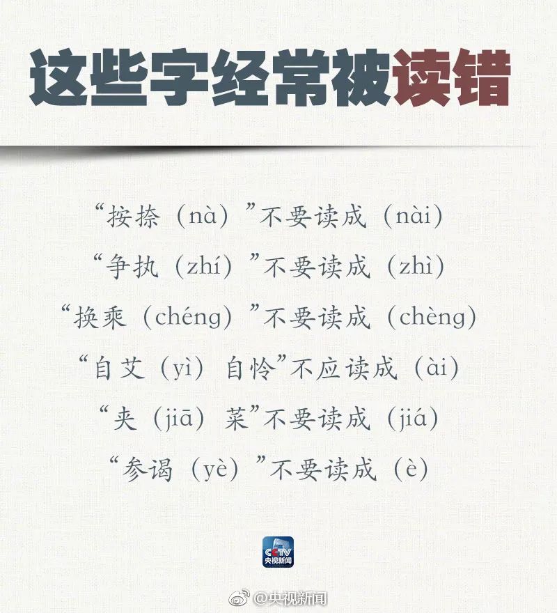 第22届全国推广普通话宣传周：推广普通话，共筑中国梦（附高频易错字发音）