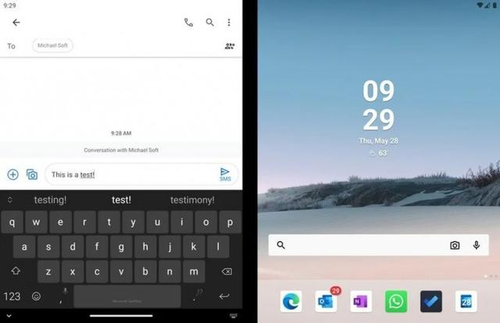 Surface Duo运行应用截图曝光，有些美中不足