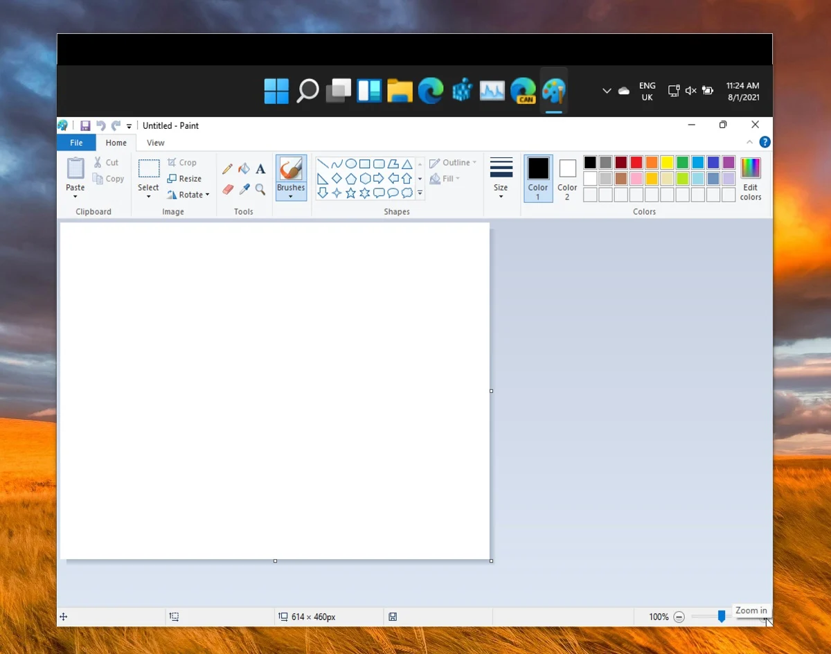 设计师修正图像以预测Windows 11的画图程序界面