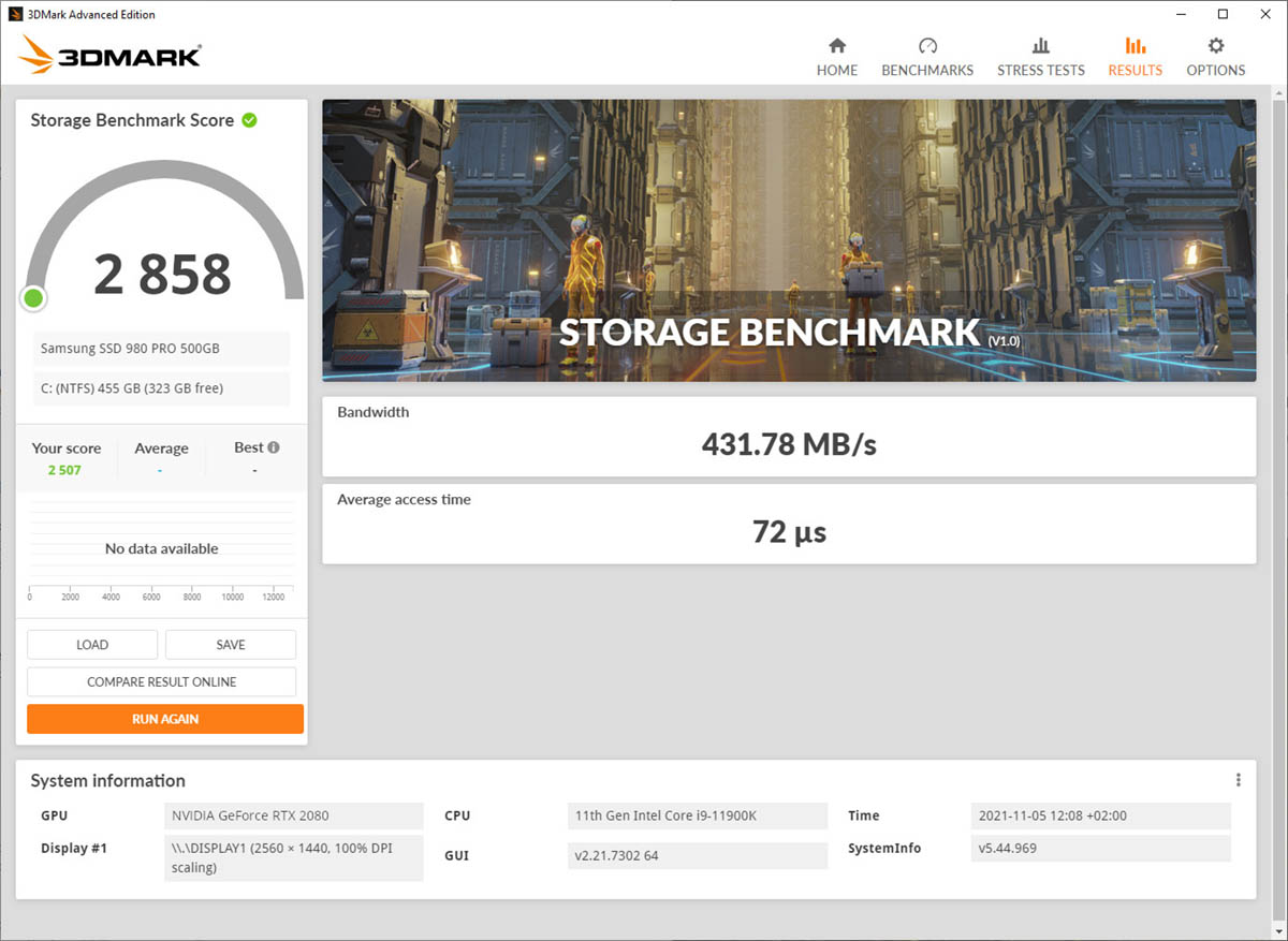 3DMark推出存储基准测试，一个专门SSD游戏性能的测试