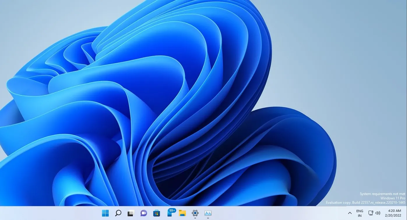 微软测试桌面水印：表明该设备未达到Windows 11要求
