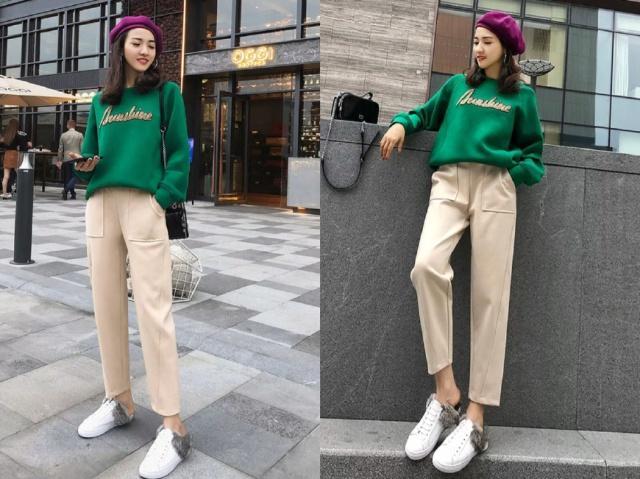 小脚哈伦裤搭配什么鞋子？这4双鞋子都适合，还特显瘦！