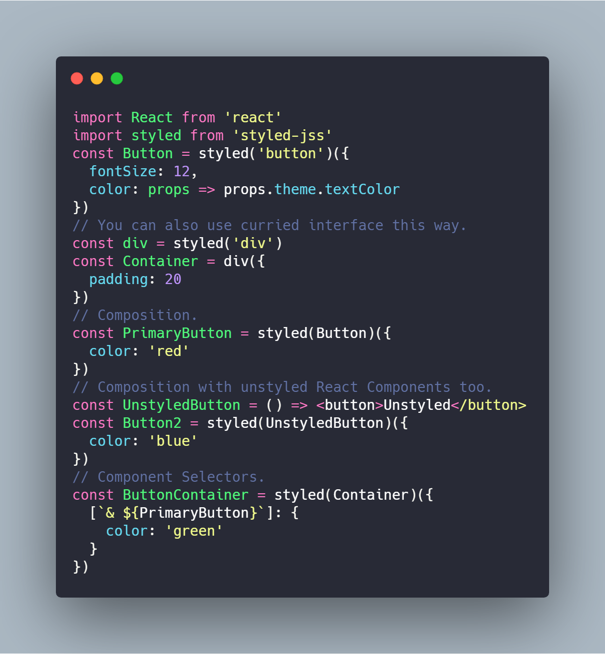 使用JavaScript来编写你的CSS样式代码——JSS