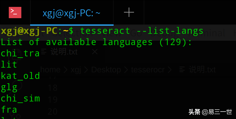 文字识别：2种方法用python对tesseract进行API封装和调用