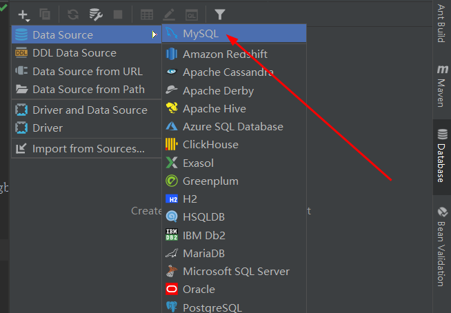 idea配置MySQL数据库进行可视化操作