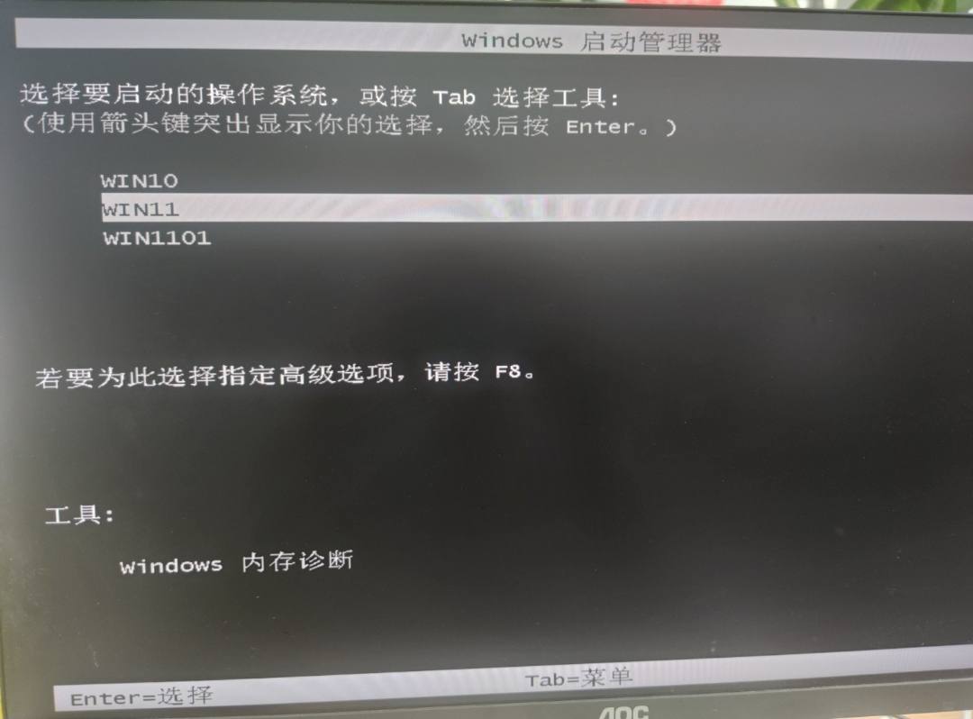 虚拟硬盘安装WIN10+WIN11双系统