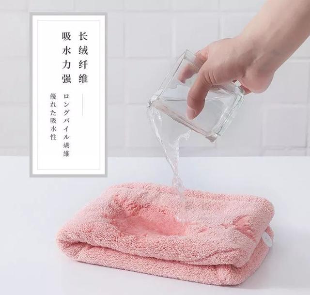 干发速度胜过吹风机！珊瑚绒干发帽，吸水超强！3分钟头发就干了