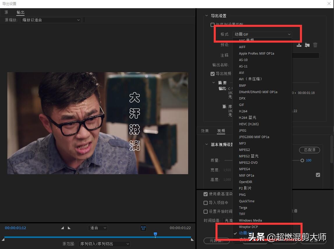 每日一个剪辑小技巧：Pr如何制作Gif动图，全是干货哦