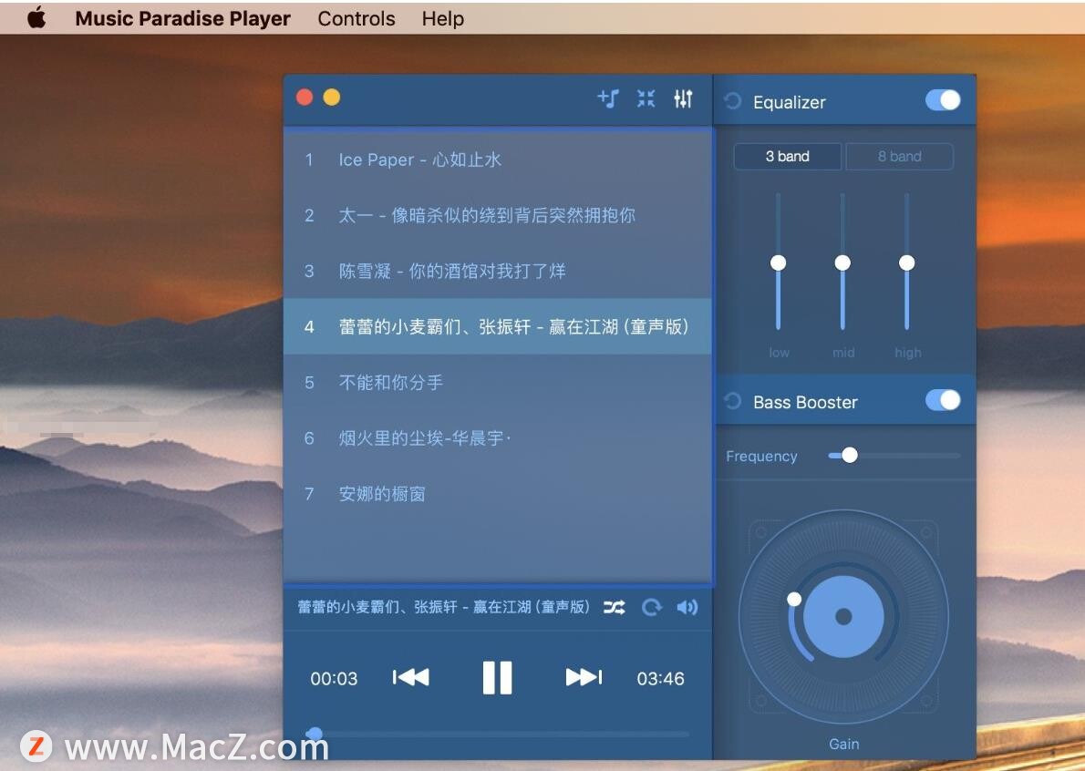 Mac多功能音乐播放器：Music Paradise Player