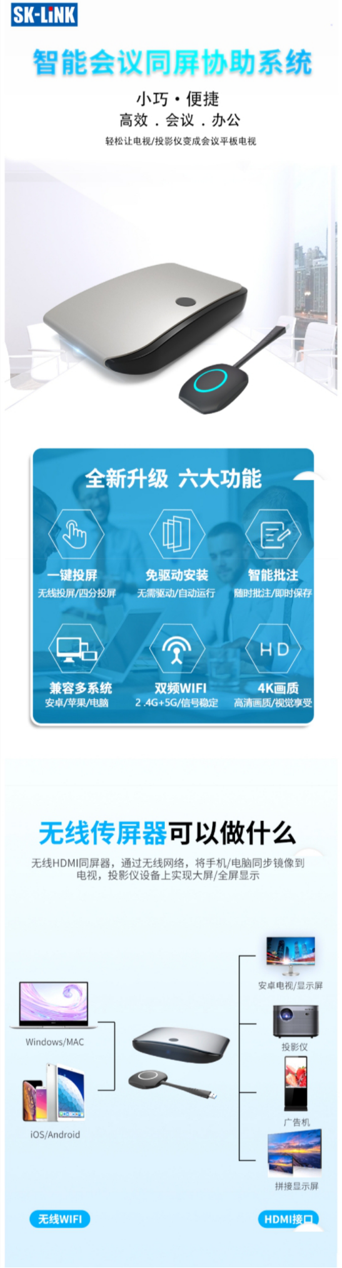 电脑如何投屏到电视屏幕上？