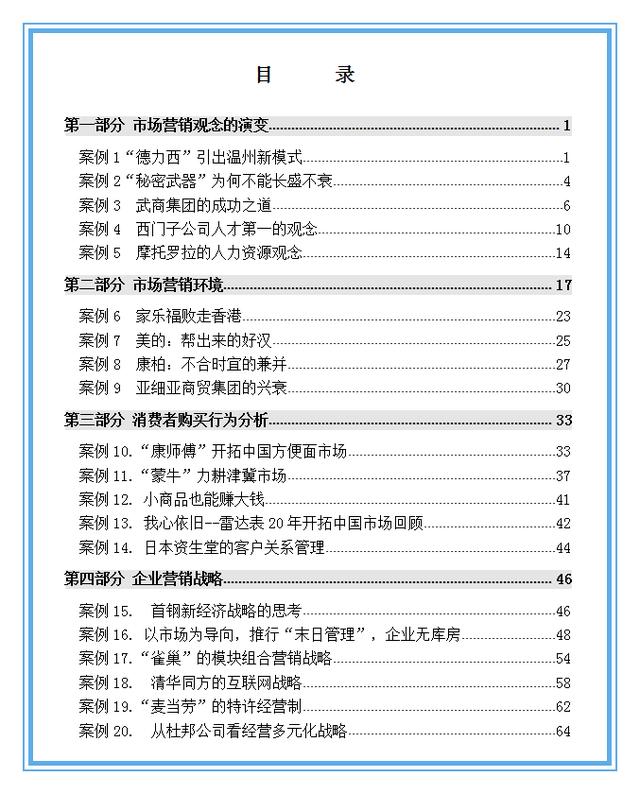 149个知名企业营销案例解析，经典必备