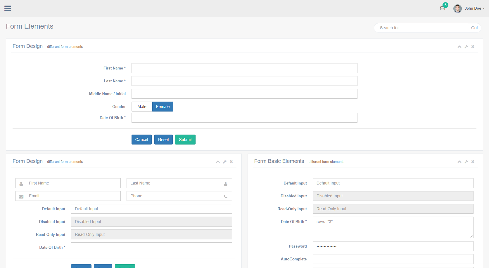 界面美观且友好的前端Bootstrap 3管理模板