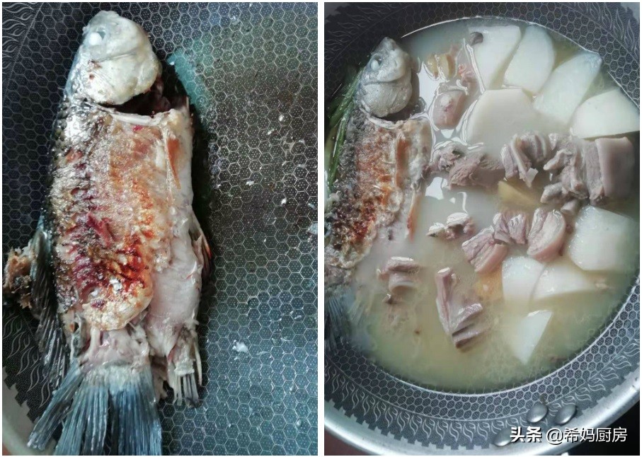 冬天喝羊肉汤暖身，怎么熬成奶白色？教你详细步骤，喝到鼻尖冒汗