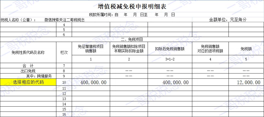 发票抬头是个人免税，是公司不免，那不开发票的呢？