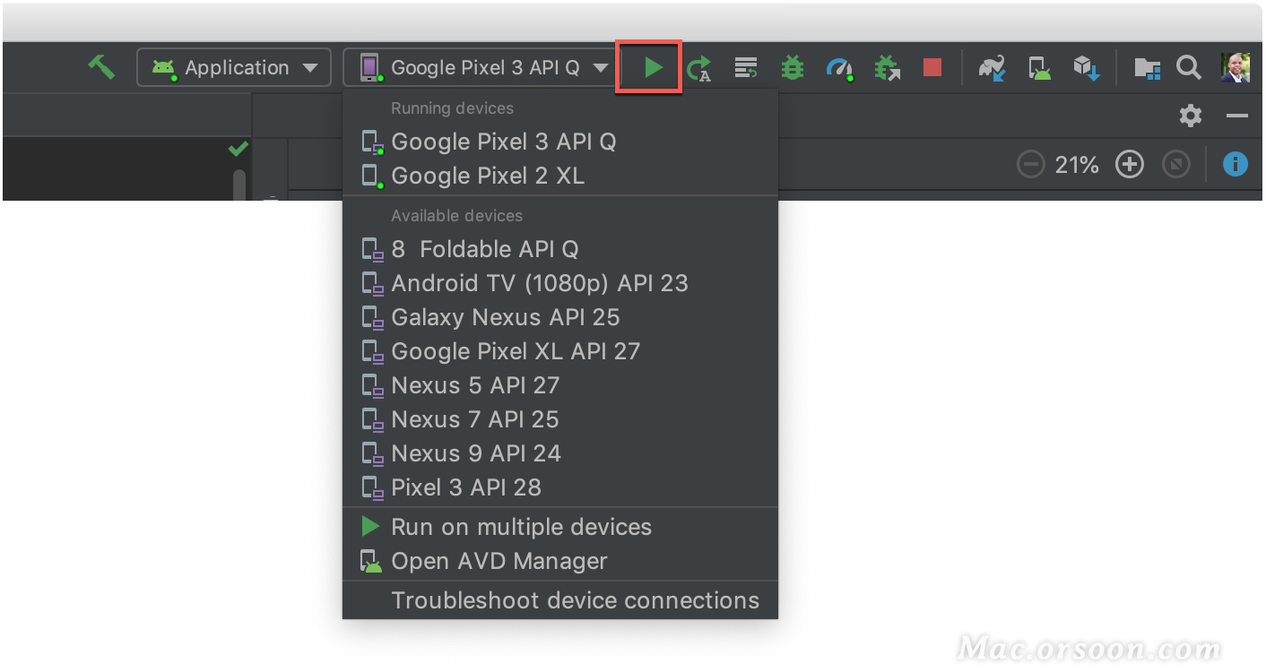 如何使用Android Studio模拟运行新的Android项目