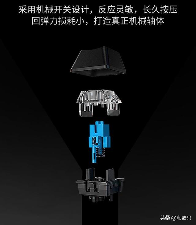 139元到手，104键黑红青茶四轴可选，HP惠普推K10G电竞机械键盘