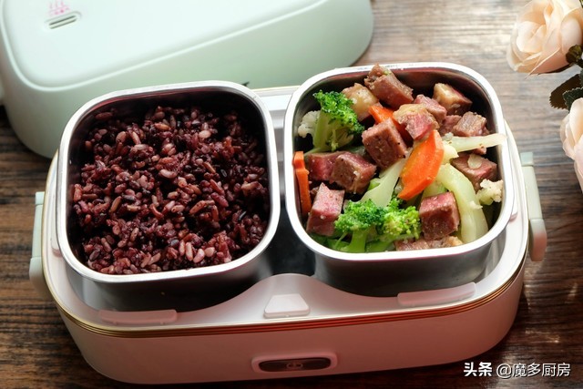 给老公准备工作餐，主食获赞最多，三色糙米饭，营养均衡减脂无忧