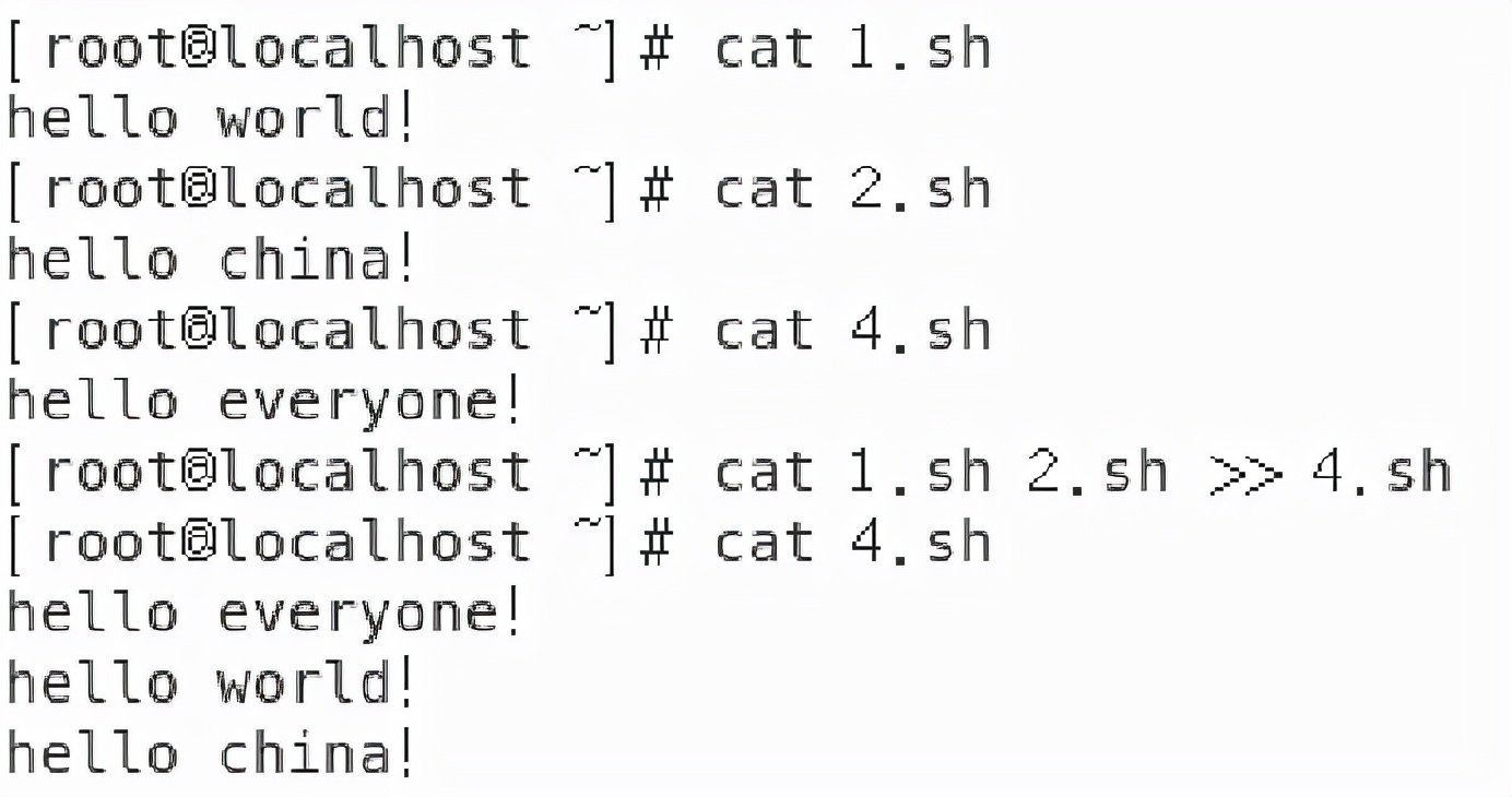 linux中涉及重定向命令ls、cat、echo案例分析
