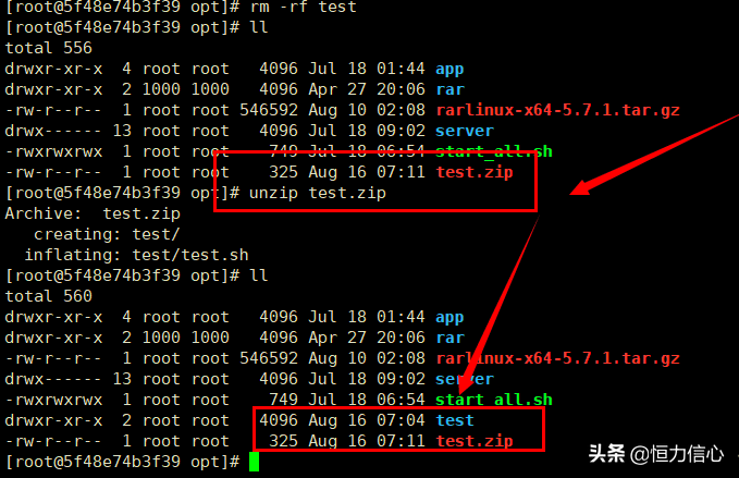 Linux解压缩tar.gz、zip、rar等6种常见文件（实践整理）