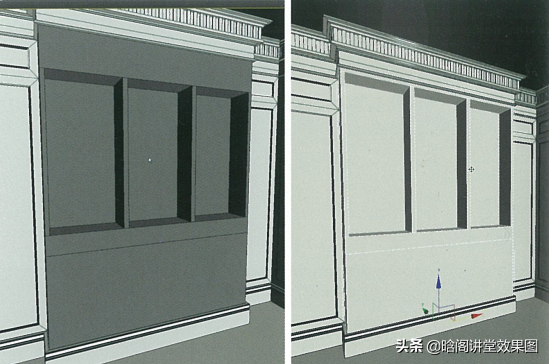 3dmax教程，一步一步教你做家具书柜