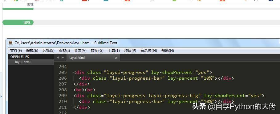 利用layui轻松制作精美前端界面