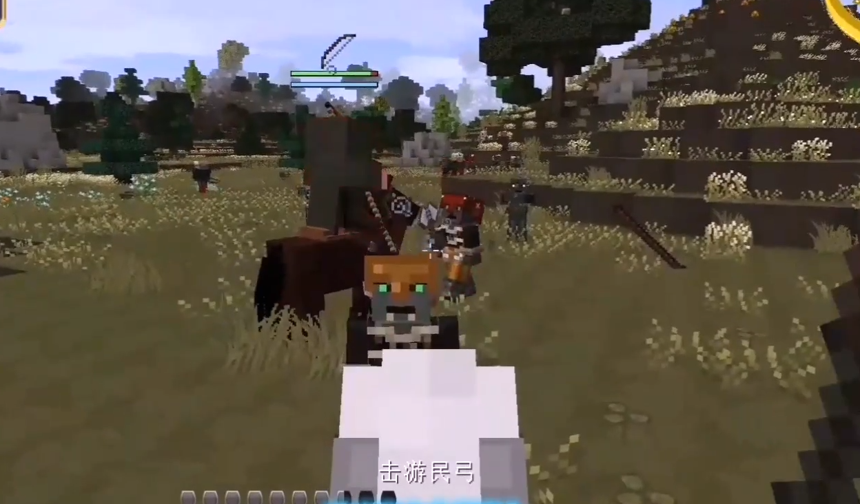 我的世界：灰袍漫游者堪称无敌？双持武器打击，无人是一合之敌