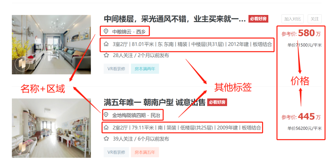 全网最详细的爬虫实战教学——python爬取城市二手房数据分析