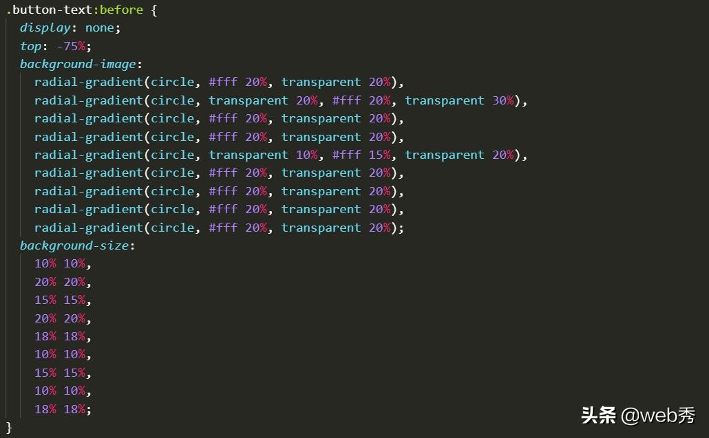 CSS3中用background-image实现粒子动画效果