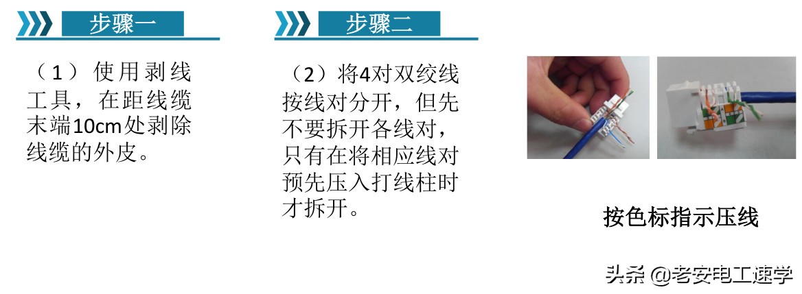 三分钟学会做水晶头，信息模块简单学会，是不是电工都要会