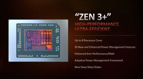 AMD推出全新锐龙移动处理器 以强大的设计实现“Zen 3+”核心与AMD RDNA2显卡的融合